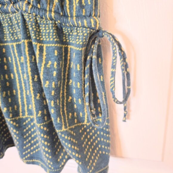 ANTHROPOLOGIE PURE + GOOD Cotton Sleeveless Green and Yellow Boho Top in XS - Picture 4 of 6